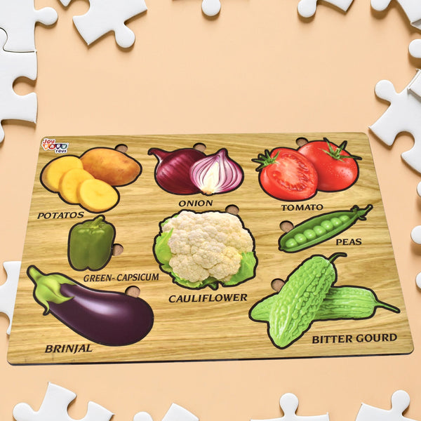 Melissa & Doug Wooden Vegetable Puzzle Board