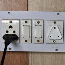 Large electric socket safety covers in various positions