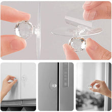 Clear Cabinet Drawer Knobs / Hook, Diamond Crystal Shaped Pulls Handles for Wardrobe, Cupboard, Bathroom Dresser, Furniture Door Window (1 Pc)