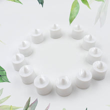 Set of smokeless green LED candles for decor