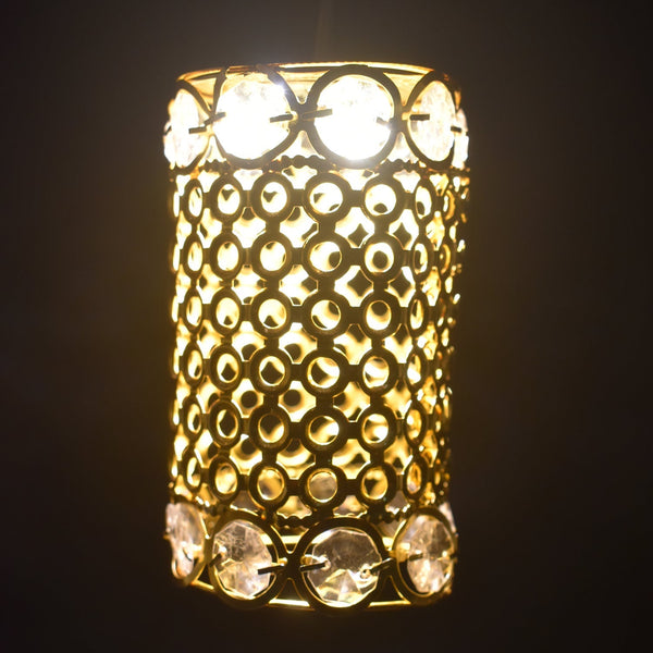 Golden diamond jhoomer for home decoration.