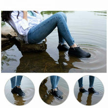 Non-Slip Silicone Rain Reusable Anti skid Waterproof Fordable Boot Shoe Cover ( Large )