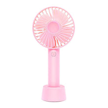 Mini portable fan for summer; ideal for offices and homes (batteries not included).