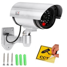 Outdoor dummy IR camera for security, looks realistic to deter potential intruders.