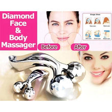 3D roller massager for facial skin care.