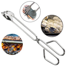 Multi-functional BBQ clip tongs