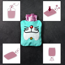 Doremon Cartoon Small Hot Water Bag with Cover for Pain Relief