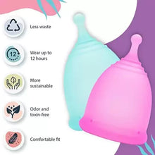 Women's reusable menstrual cup for an eco-friendly period