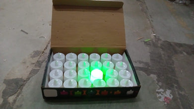 Smokeless green tealights